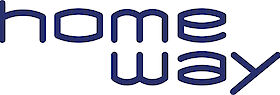 Logo homeway weiß blau